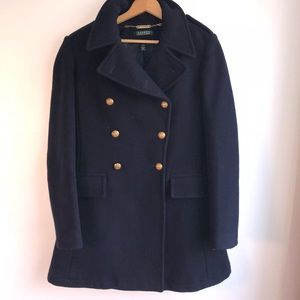 Ralph Lauren Navy Pea Coat